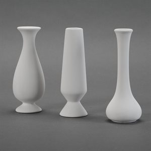 3 Ass`T Bud Vases