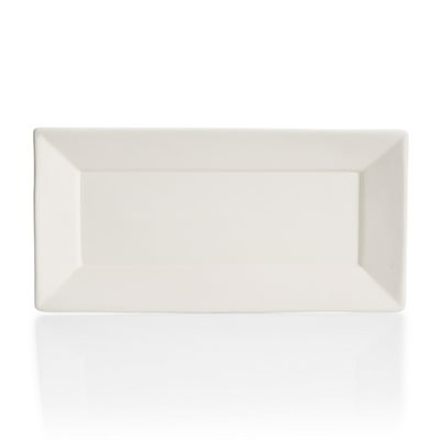Angled Rim Rectangle Platter 