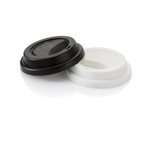 Black Silicone Travel Tumbler Lid