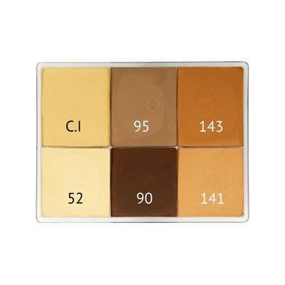 Fard Crème Palettes - 6 Colors (55ml)